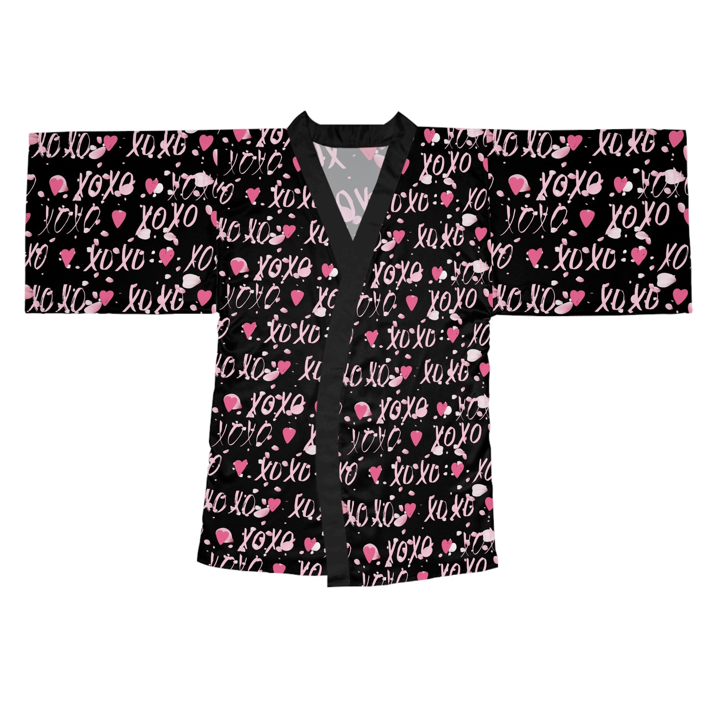 XOXO Long Sleeve Kimono Robe