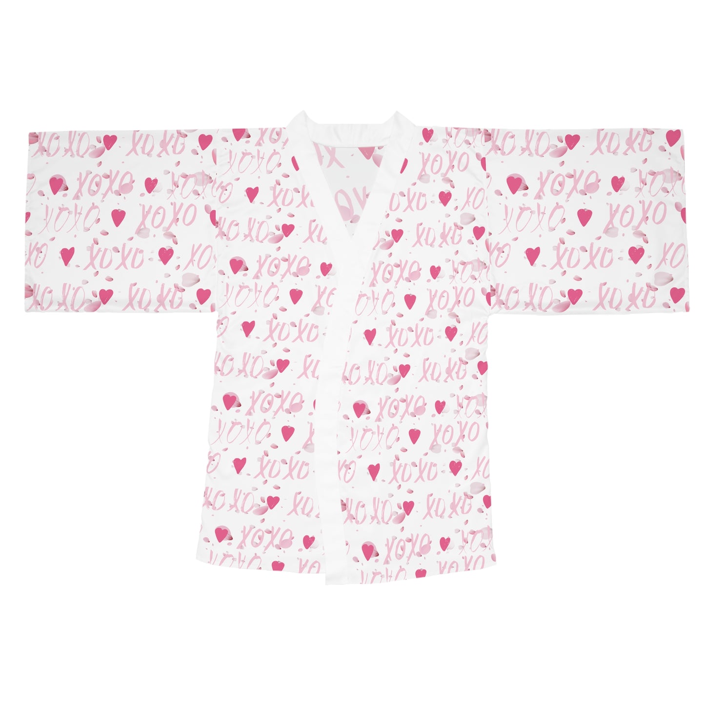 XOXO Long Sleeve Kimono Robe