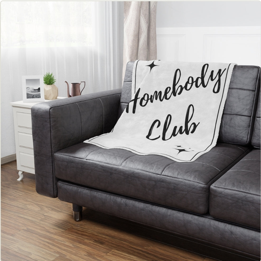 Homebody Club Microfiber Throw Blanket