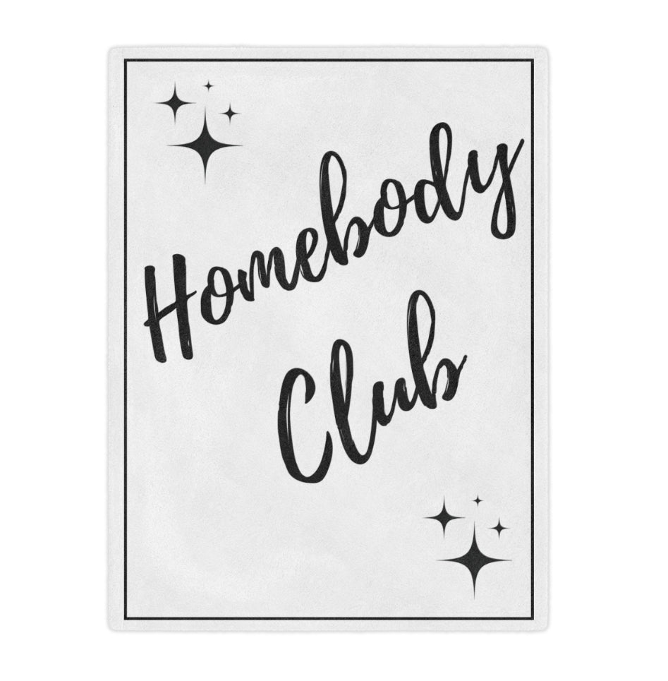 Homebody Club Microfiber Throw Blanket