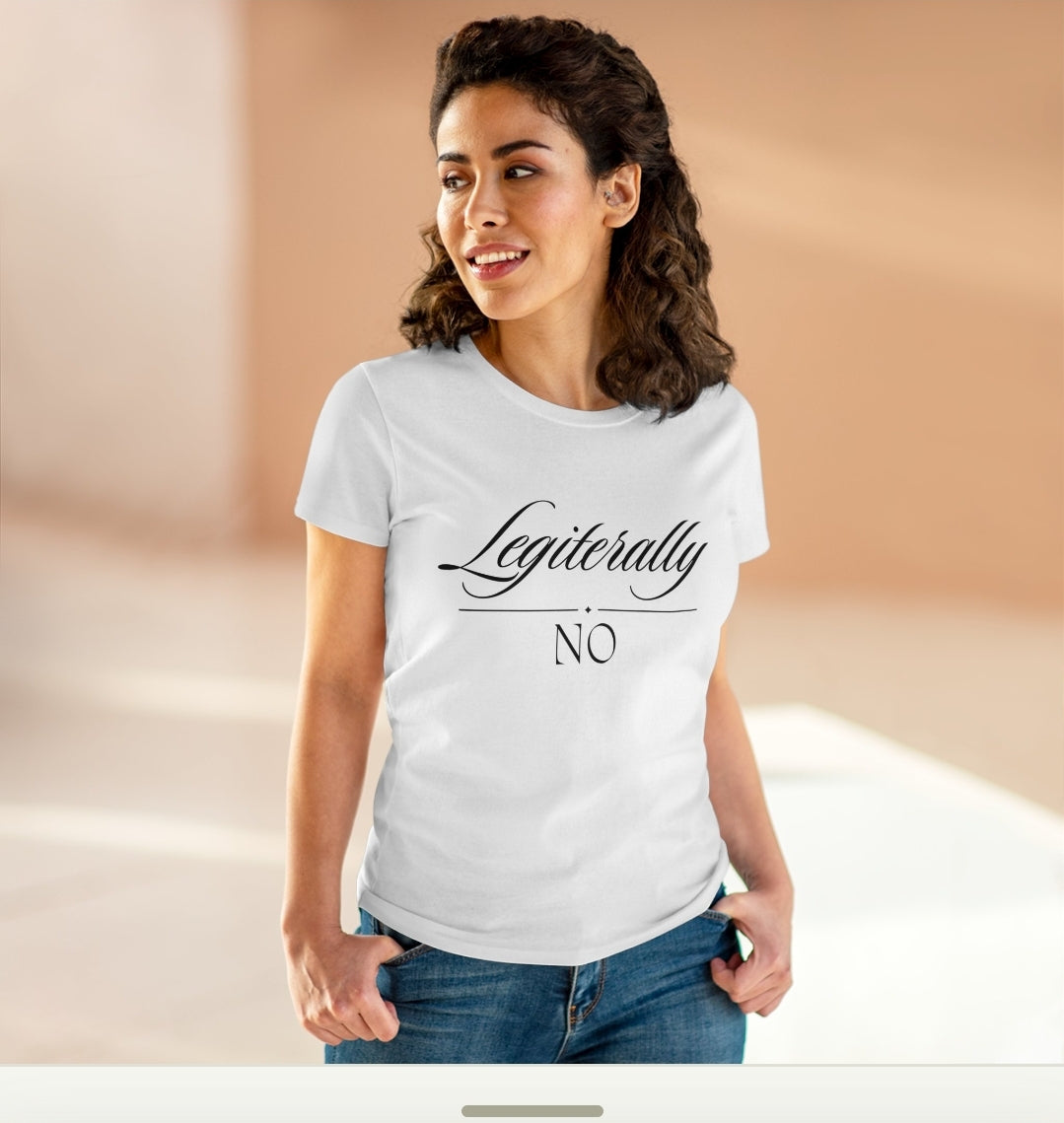 Legiterally No Womens Softstyle Tee