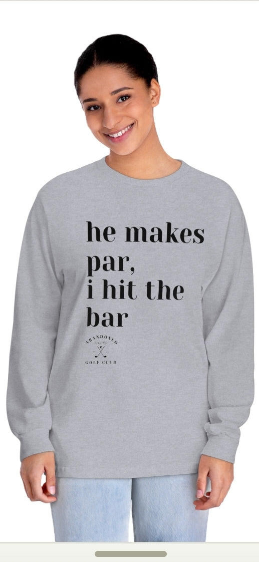 He makes par, I hit the Bar tee